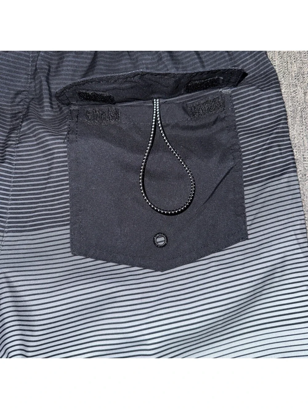 Quiksilver Men's Small Massive Swim Trunks Black-To-White QM14VL001 New